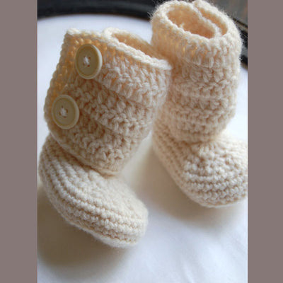 Baby Cream Booties