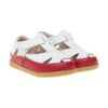 Blake Sandals in Red and White