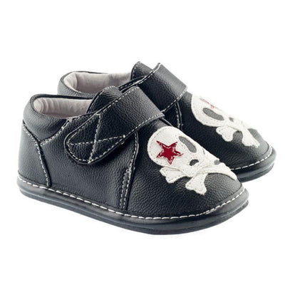 Black Skull Boy Shoes