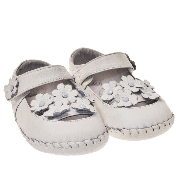 Melita White Soft Sole Baby Shoes