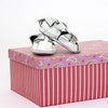 Silver Strip Sandals