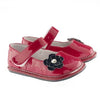 Diamond flower red patent mary janes