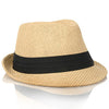 Fedora Hat Navy Strip