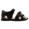 Florence Polka Sandals In Brown