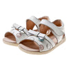 Florence Polka Sandals In White