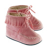 Pink Fringe Boots