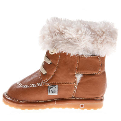 Jacob Squeaky Toddler Boots In Tan