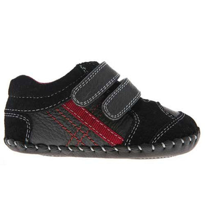 Jasper Soft Sole Boys in black and red