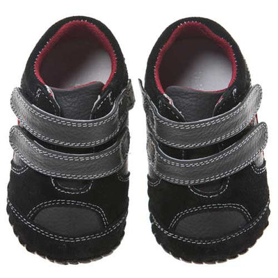 Jasper Soft Sole Boys in black and red