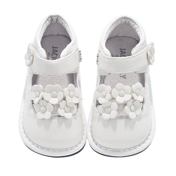 White Multi Flower Toddler shoe