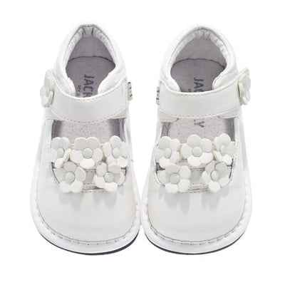White Multi Flower Toddler shoe