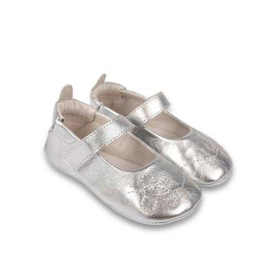 Silver Butterfly Mary Janes