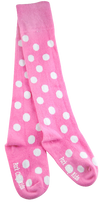 Pink with white dots thigh high socks