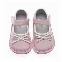 Mary Jane Pink & White Patent