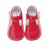 Red Patent T-Bar Shoes